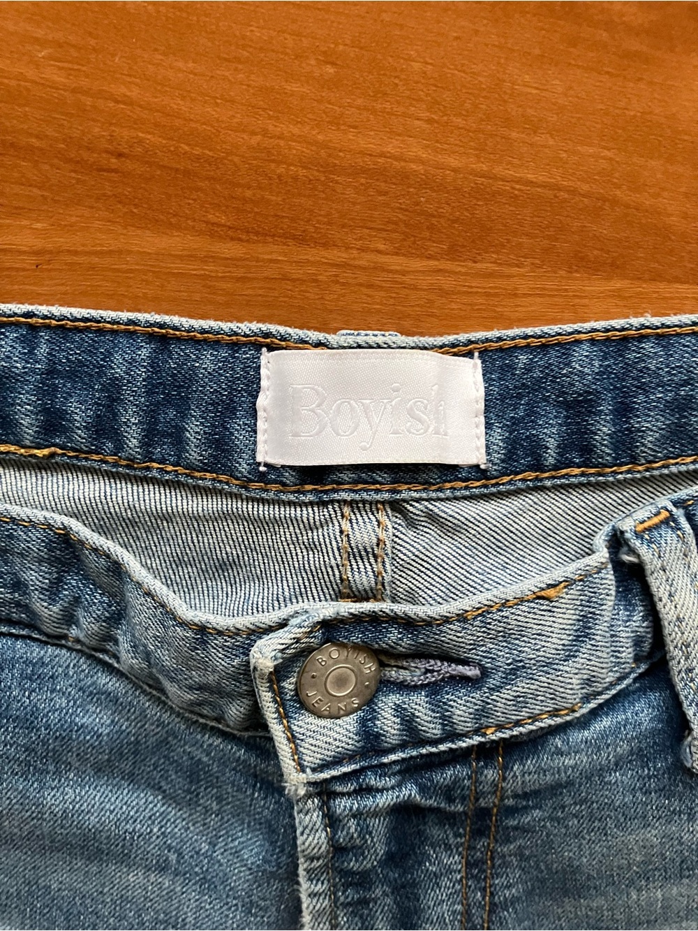 Boyish Light Blue Denim Boyfriend Jeans